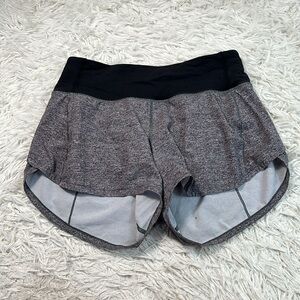 Lululemon Speed Up Short Long *4" Updated Fit Heather Lux Multi Black